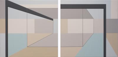 Neutra Abstract Nos. 1 and 2 by Barbara McCuen